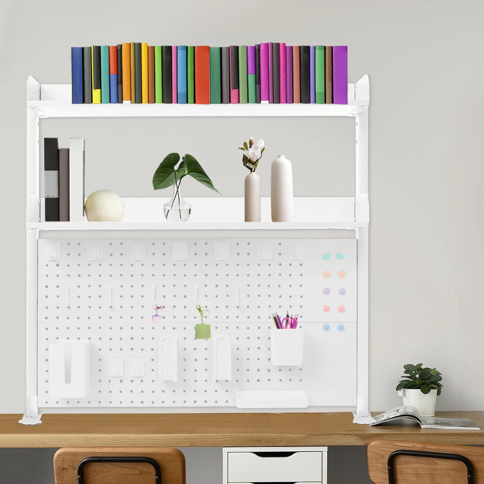 Desktop Bookshelf Multipurpose Clip-on Desk Organiser Countertop Clip-on Bookshelf Clip-on Desk Organiser