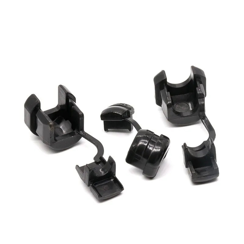 100pcs Plastic Strain Relief Bushing Cable Holder 6N-4 Power Cord Buckle Clamp Wire Grommet Protective Cover Wiring