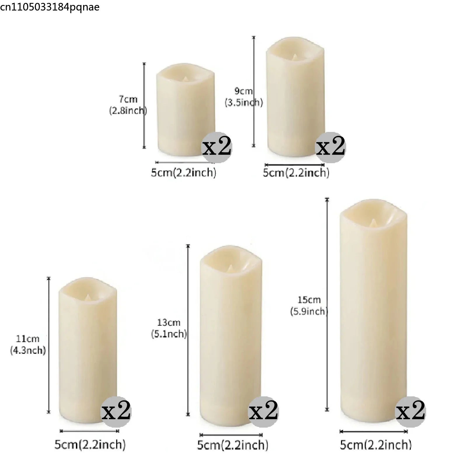10-120pcs Flameless Fake Candle LED Flickering Candles Battery Operated LED Pillar Candles for Wedding Christmas Decor