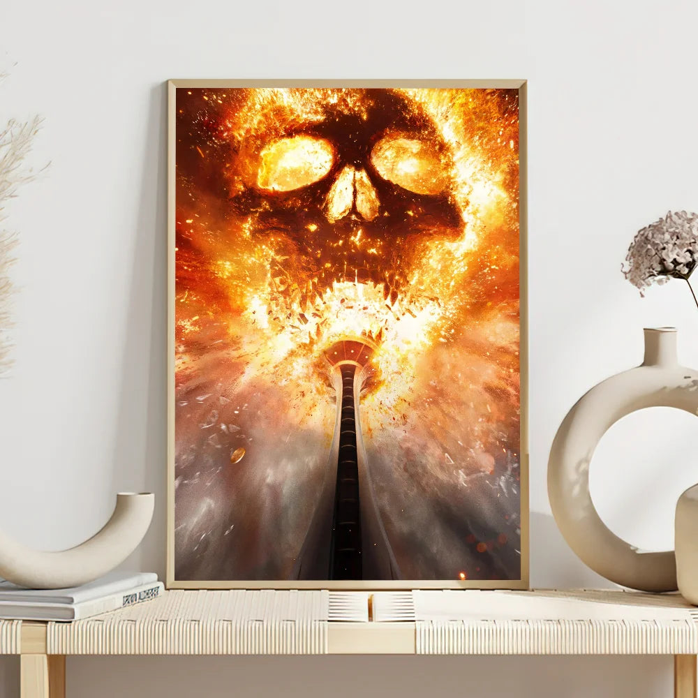 Movie Final Destination Bloodlines Poster Self Adhesive Painting Living Room Office Decoration Bedroom Home Wall