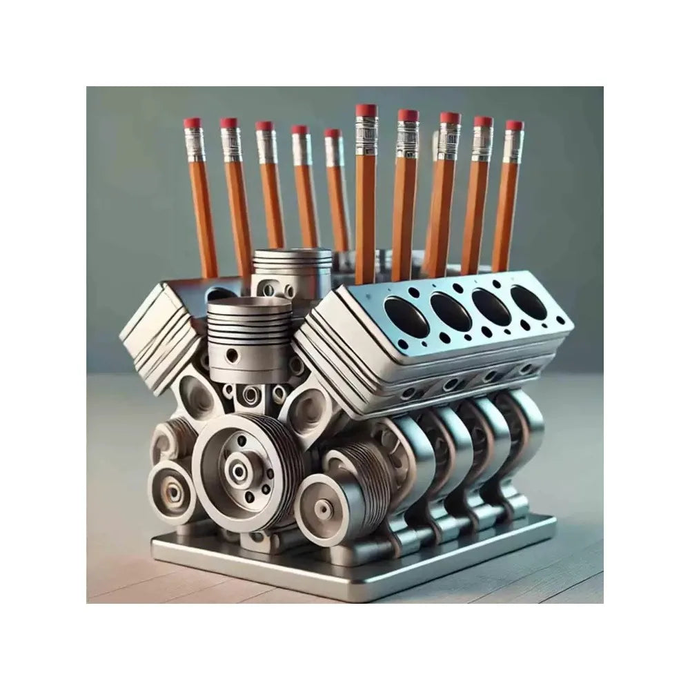 The 2025 New Pen Holder with V8 Engine Is A High-appearment-level Student Office Pen Holder Engine Pen Holder