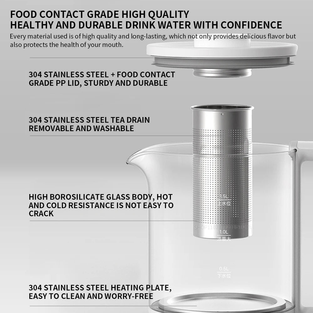 NEW XIAOMI MIJIA Multifunctional Health Pot Electric kettle N1 Household Appliances 800W 304 Stainless Steel Heat