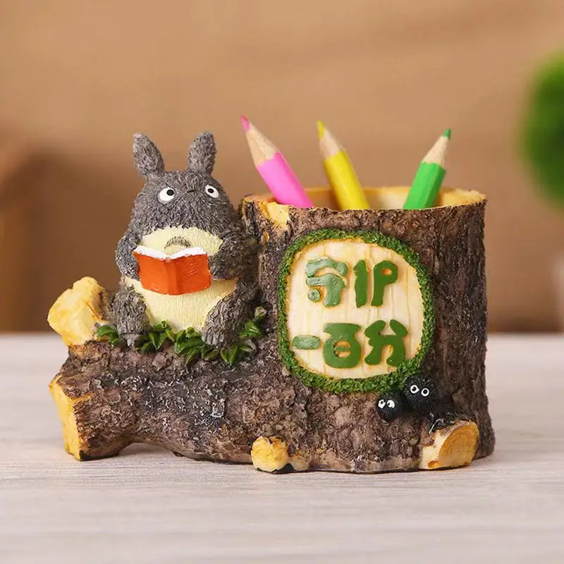 Creative ins unicorn cartoon cute primary and secondary school students pen holder resin gift birthday gift for boys