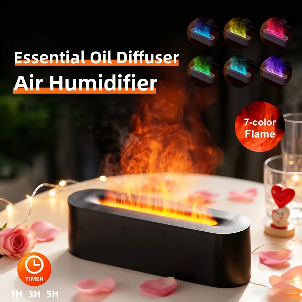 1pc-simulated-flame-air-humidifier-aroma-diffuser-with-7-color-ambient-lights-3-level-timer-fine-mist-quiet-operation