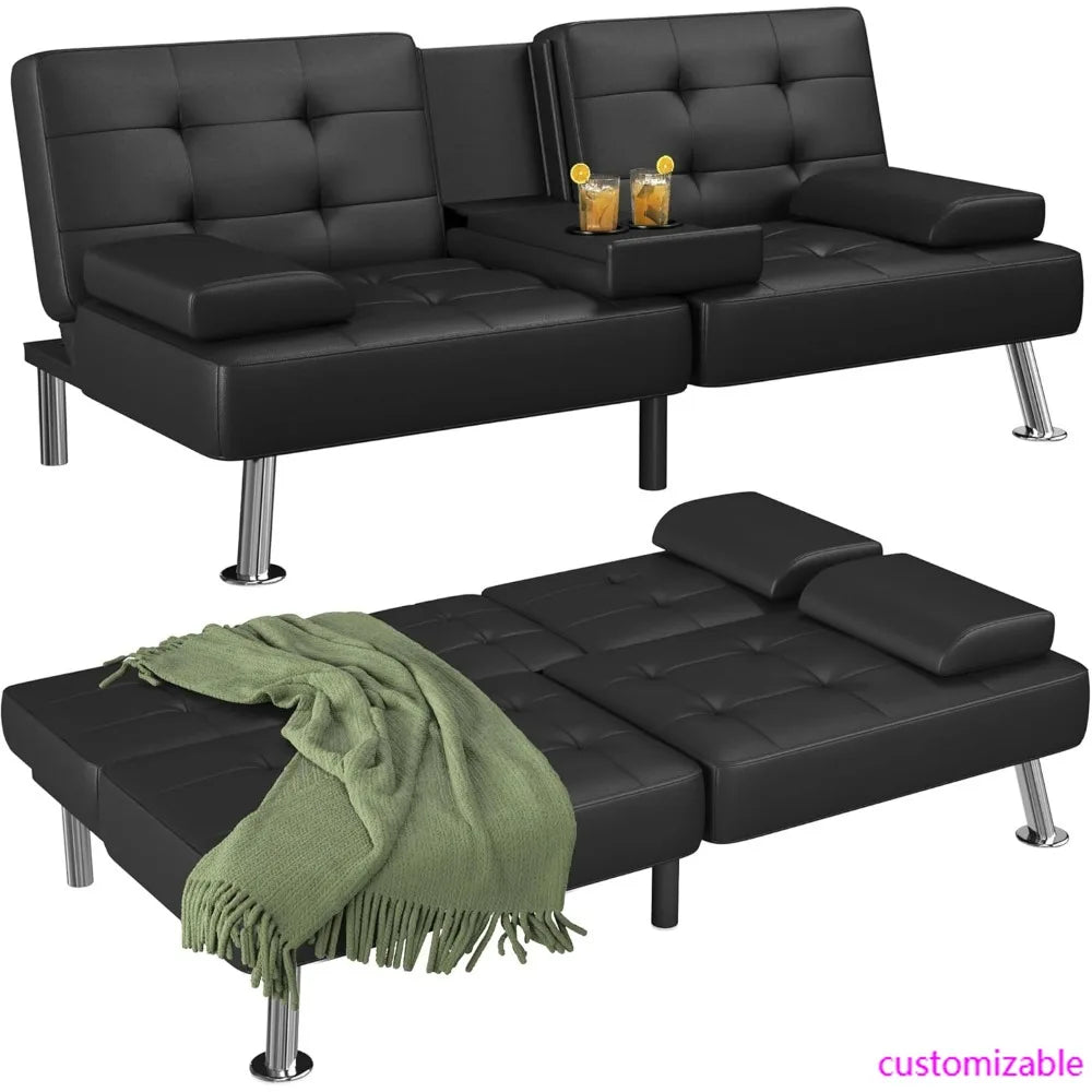 modern-convertible-futon-sofa-bed-with-folding-recliner-and-2-cup-holders-for-living-room-removable-armrests
