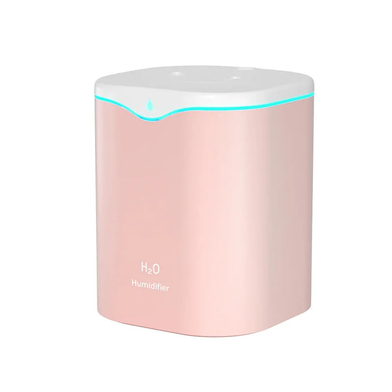 2000ML USB Air Humidifier Large Capacity Home Office Double Spray Port Essential Oil Diffuser Aroma Humificador Mist