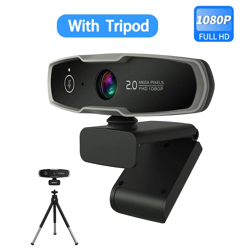 4K Webcam 1080P 2K Full HD Web Camera With Microphone And Tripod Autofocus USB Computer Camera For Living/ Calls/