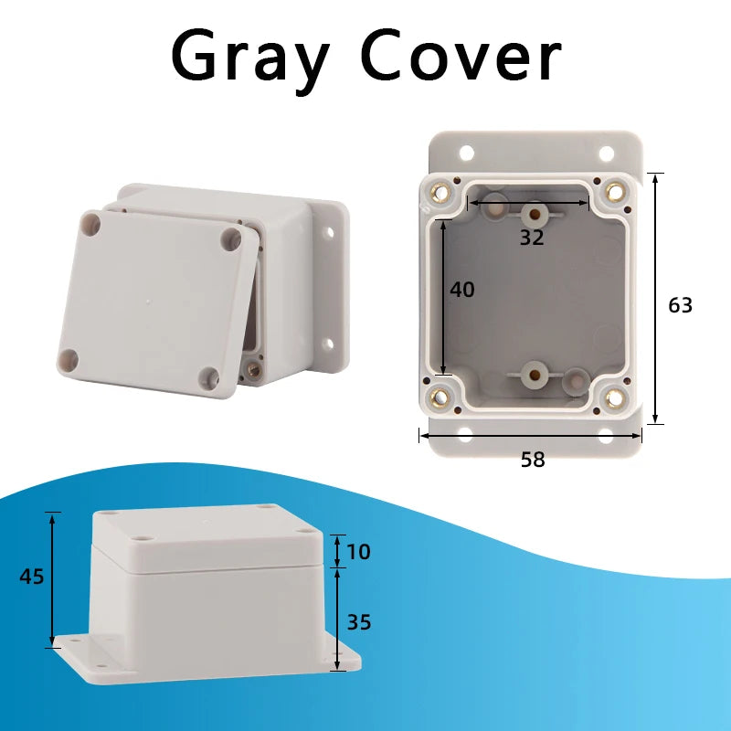F-type outdoor waterproof junction box - waterproof box for outdoor monitoring - plastic power connection terminal