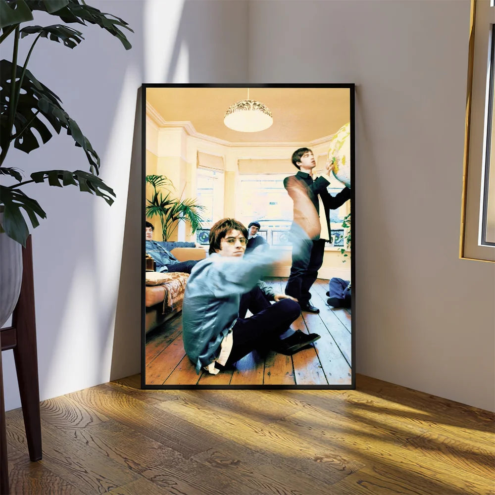 Band O-Oasis D-Definitely M-Maybe Poster Prints Wall Sticker Bedroom Living Home Room Office Decoration Painting Self