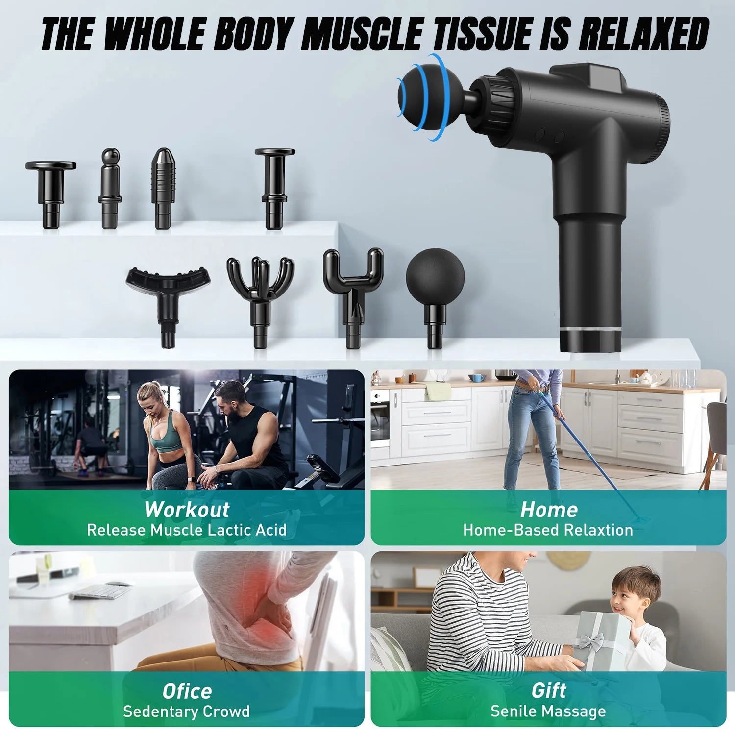 Massage Gun 99-Speed Deep Muscle Percussion Massager with Carry Case Perfect Gift for Athletes and Fitness Enthusiasts