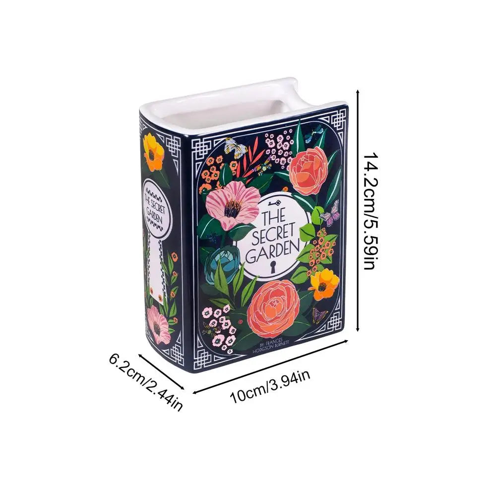 Artificial Living Room Book Vase for Dried Flowers Garden Decor Modern Wedding Decoration Luxury Cachepot Ceramic