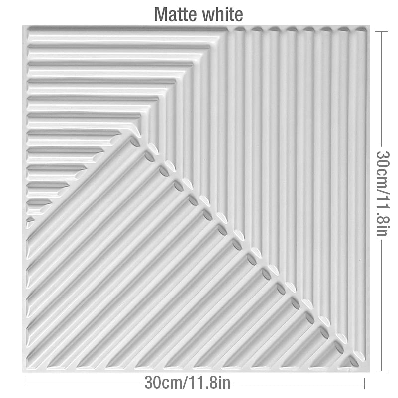 30x30cm DIY 3D wall panel stereo dimension non-self-adhesive indoor wall decor suitable living room hall bedroom hotel