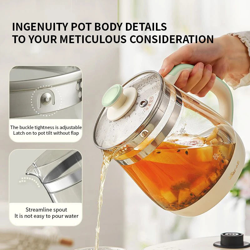 2025 New Health Pot Household Multi functional Electric Water Pot Boiling Water Flower Tea Pot Office Tea Cooking Small