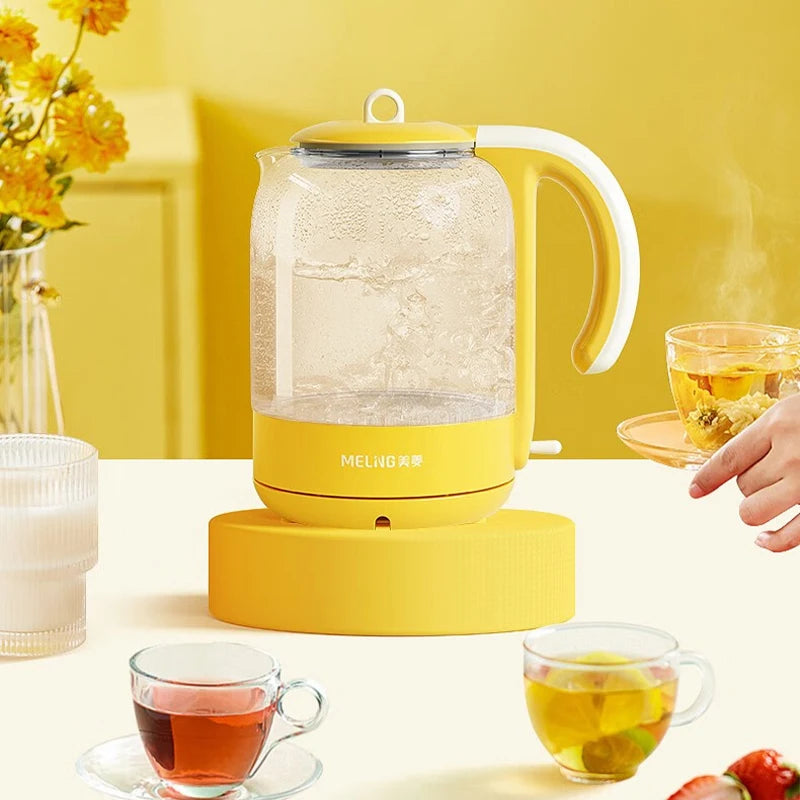 2025 New Meiling Household and Commercial Electric Kettle Chinese Style Small Fresh Glass Anti dry Burn Protection