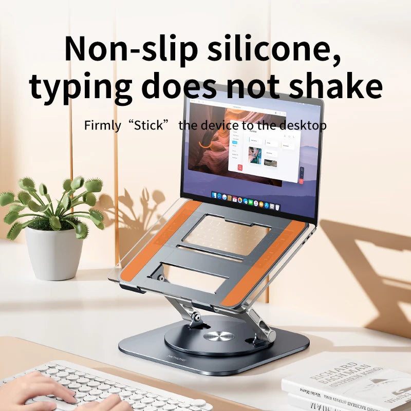 Laptop Stand 360° Rotatable Notebook Holder Liftable Desk Riser Stand Aluminum Alloy Stand Compatible With 9.7-17.3