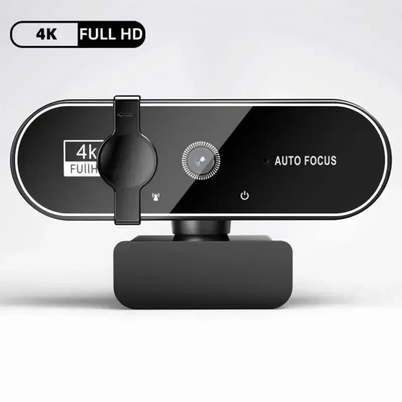 4K 2K 1080P Webcam with Microphone Autofocus 8MP Full HD Camera for Windows PC Laptop IOS Macbook External Web Cam