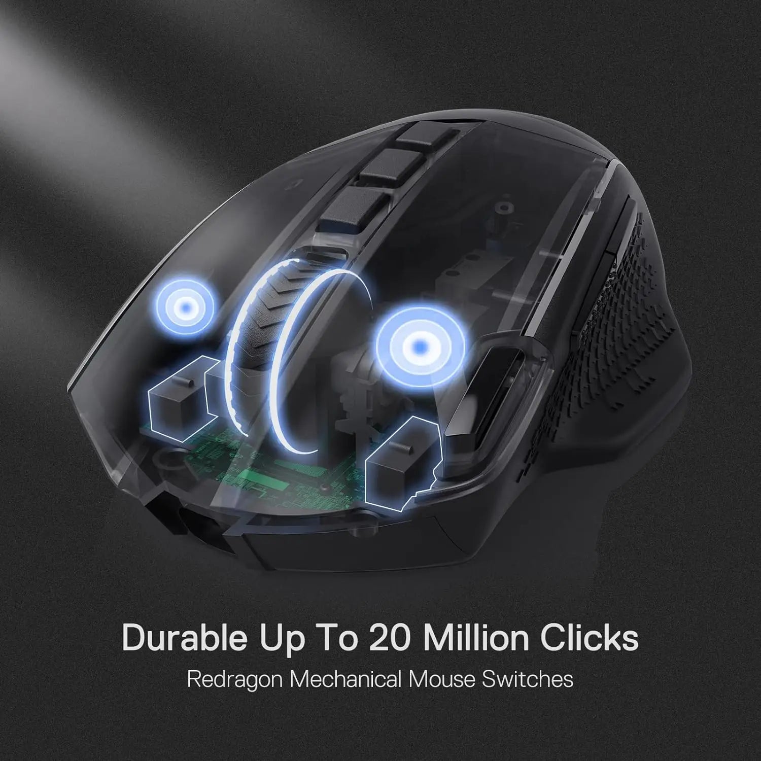 Redragon M991 Wireless Gaming Mouse 19000 DPI Wired/Wireless Gamer Mouse w/Rapid Fire Key RGB Backlight