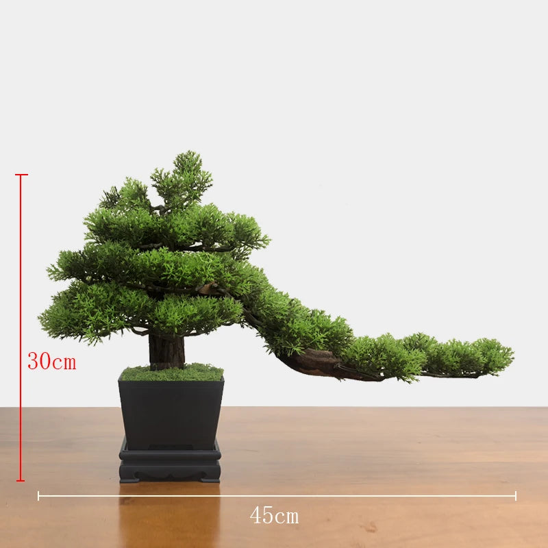 Simulation fake tree bonsai home living room Chinese sand table hotel porch landscaping decoration green plant