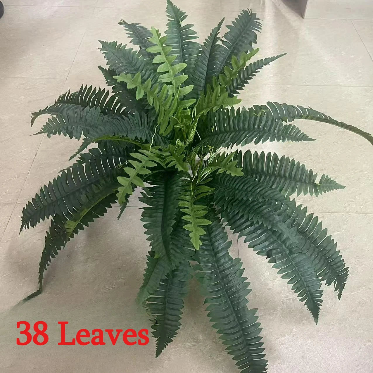 1PC Large Boston Fern Artificial Plants Realistic Faux Greenery for Home Office Garden Porch Wedding Anniversary