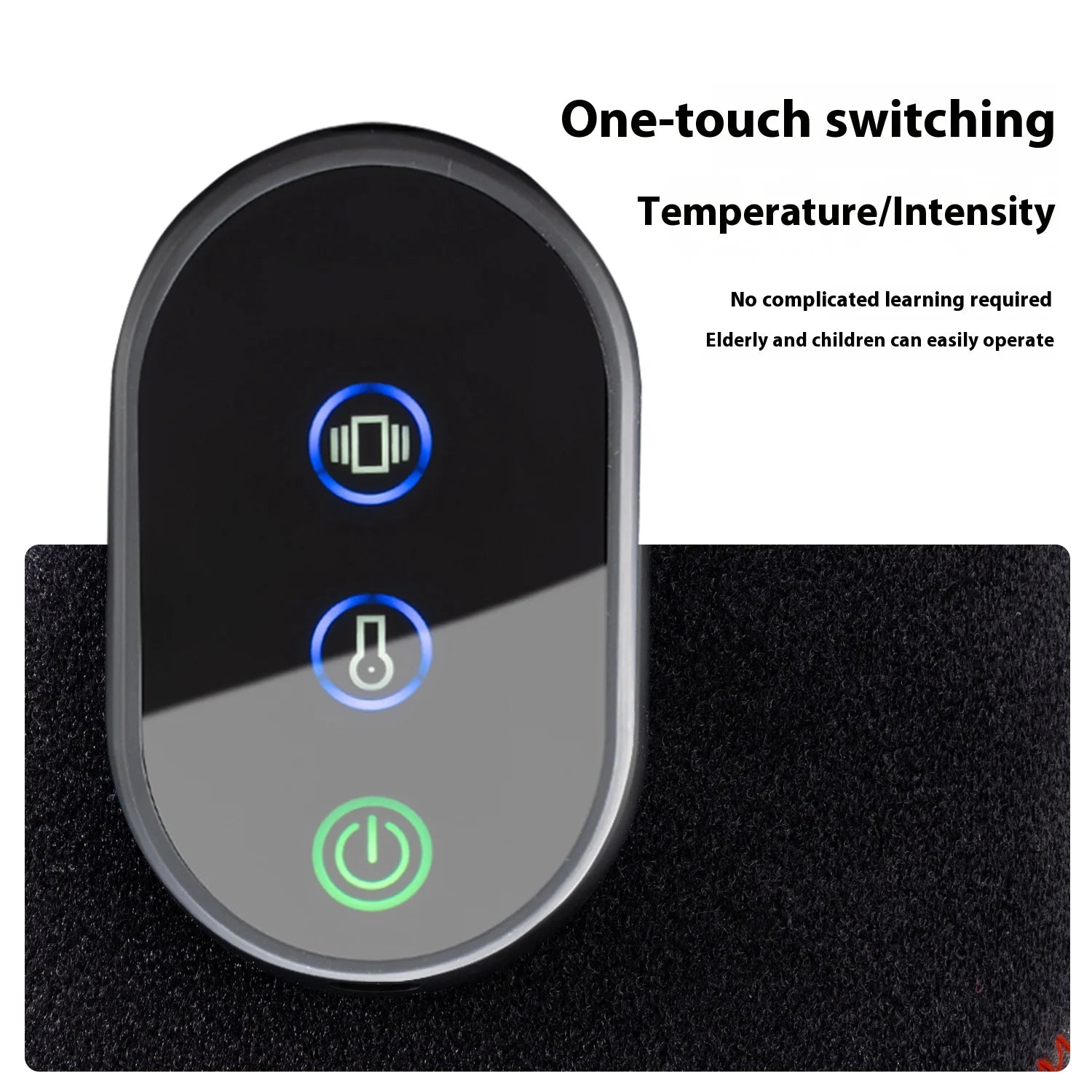 Rechargeable ankle massager easy to operate convenient to use intelligent timing vibration temperature sensing giving