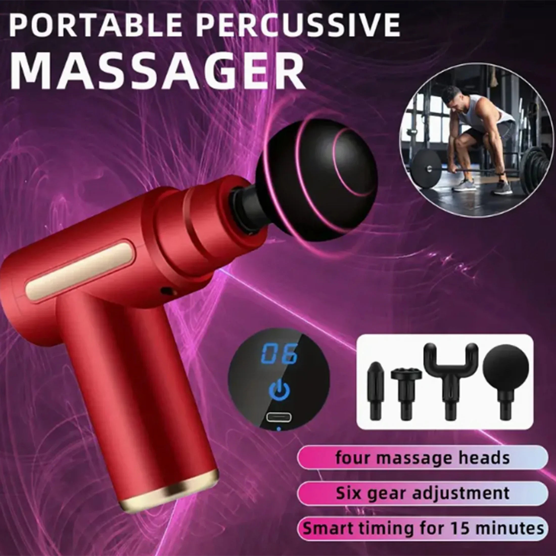 Fascial Machine Muscle Relaxation USB Mini MassageGun Vibration Gun Massage Fitness Equipment NeckGrasping Fascia Gun