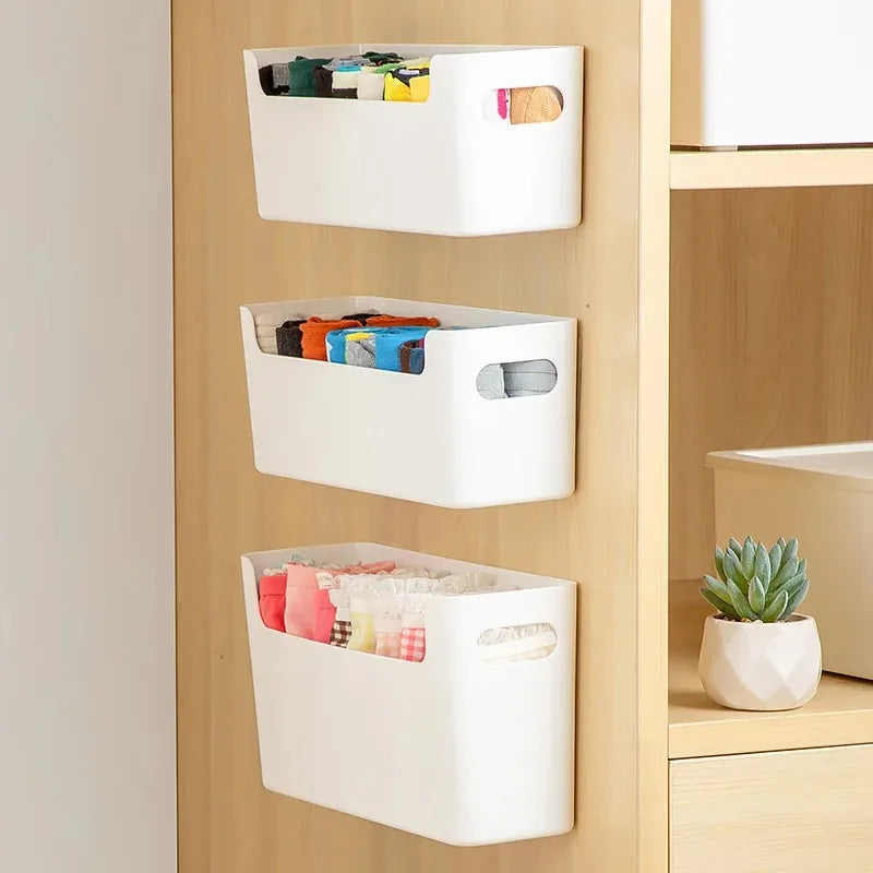 Flexible Storage Box for Data Cables Office Supplies Wall Mount Desktop Placement Office Bedroom Organization Containers