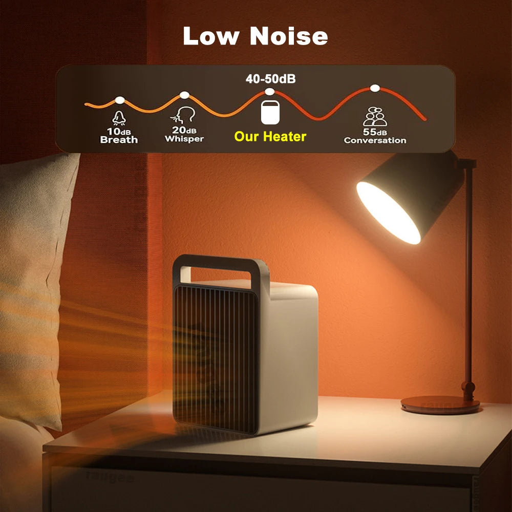 Portable Electric Heater Hot Air Blower for Home Small PTC Heater for Bathroom Room Office Winter Warmer Mini Desktop