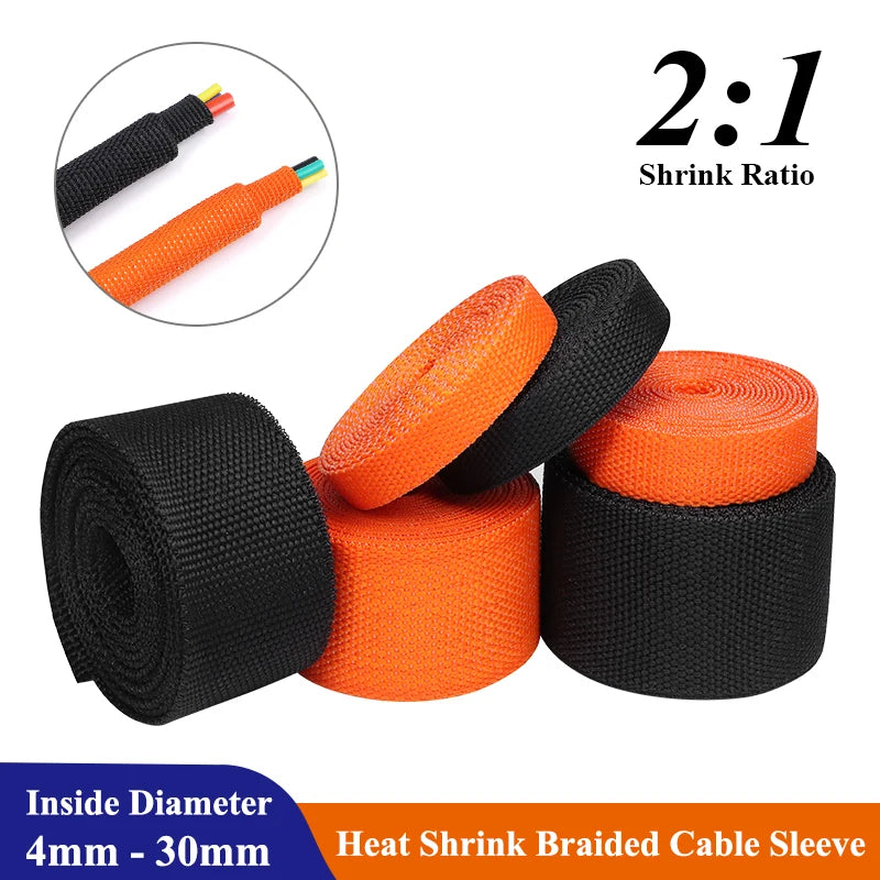 1-50m-pet-braided-cable-sleeve-heat-shrink-tube-insulation-flam-retardant-shrinkable-wrap-sheath-wire-protection-cable-organizer