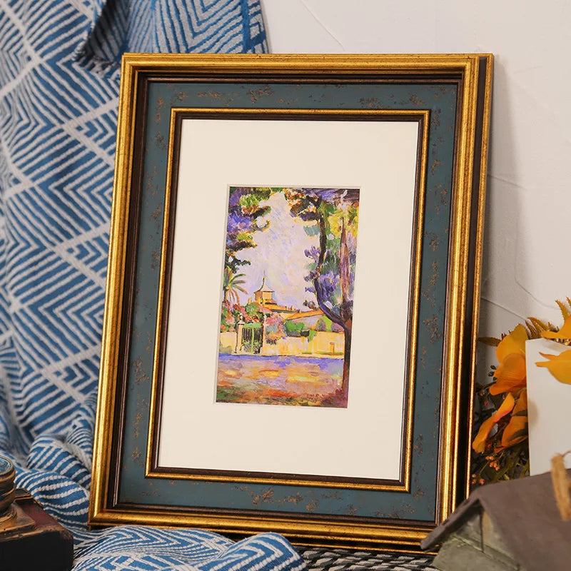 Creative American Retro Small Photo Frame Home Office Desktop Photo Frame Bedroom Bedside Table Decoration Ornaments