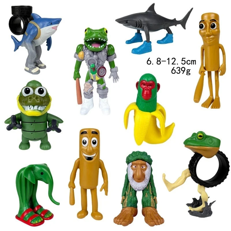 Italian Brainrot AI Animals Tung Tung Tung Sahur Figure Tralalelo Tralala Figurine Doll Toy Desk Decoration Model