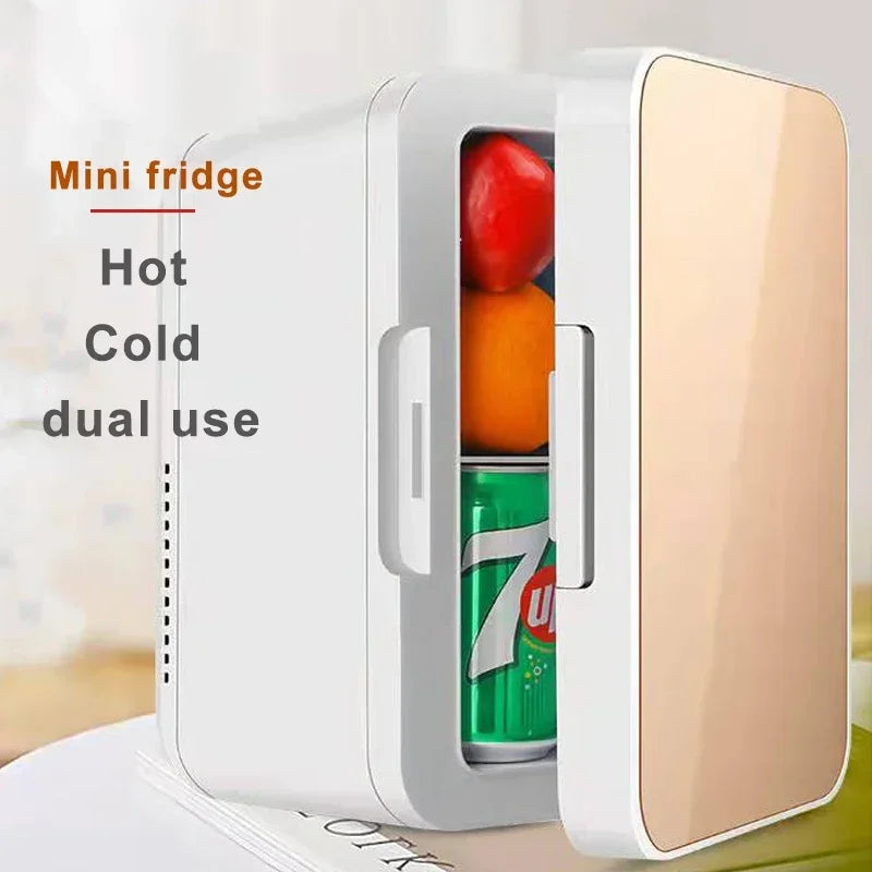 8L Portable Vehicle Refrigerator Mini Fridge Car And Home Dual-Use For Cooling Heating Refrigeration Dormitory