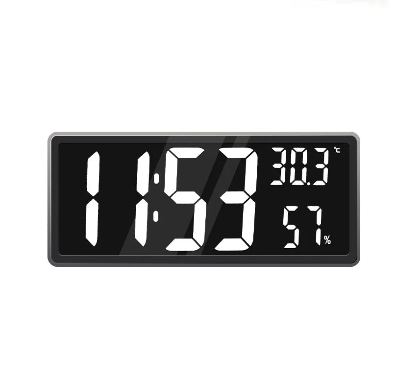 1PC Super Large Screen Wall mount clock hanging stand optional BIG BOWL Clock Living room LED digital clock for home