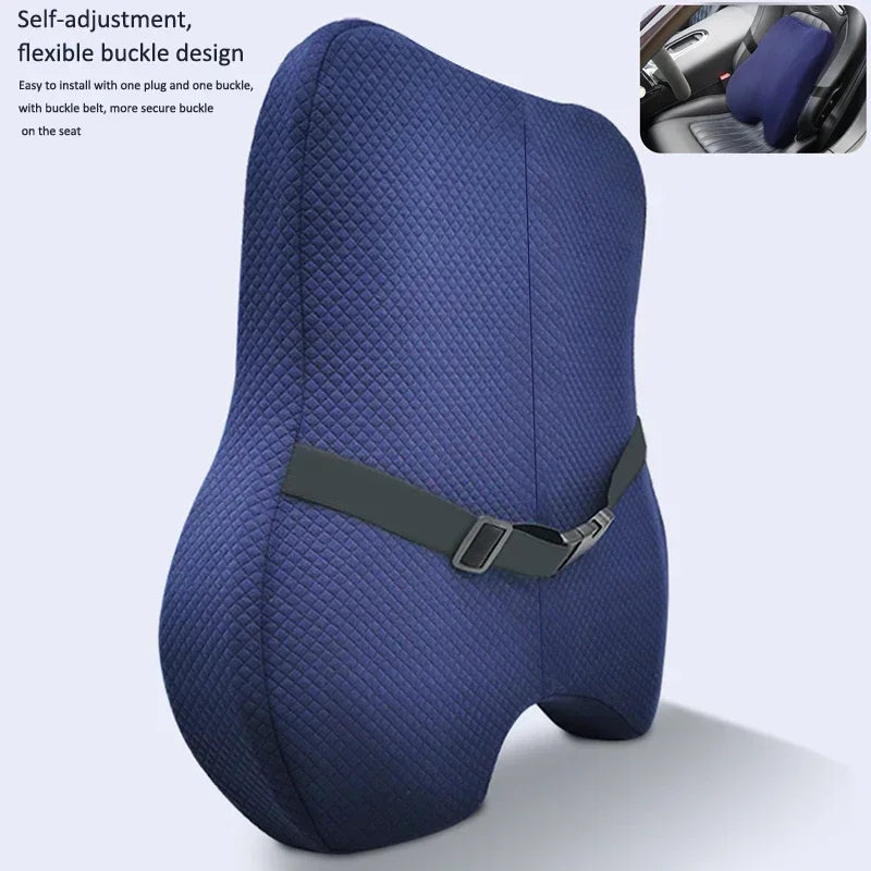 Orthopedic Memory Foam Seat Cushion Set Coccyx Support Cushion Office Chair Waist Back Lumbar Car Seat Hip Massage Pad