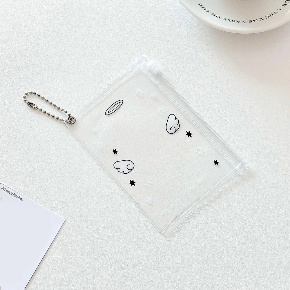 INS Transparent Candy Bag Badge Holder Korean Photocard Holder Display Bag Pendant Idol Photo Card Protective Cover