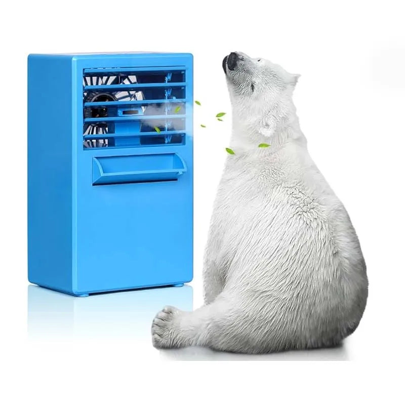 Mini Portable Air Conditioner Fan 3-in-1 Table Personal Space Cooler Misting Humidifier Purifier for Office Apartment