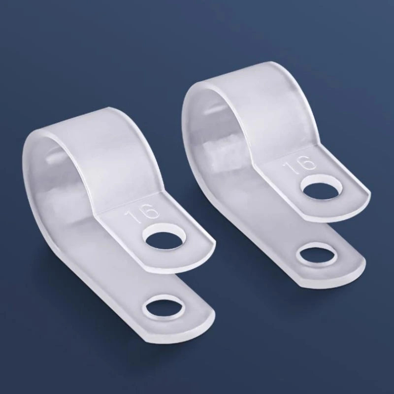 100Pcs R-Type Wire Clips Plastic Wire Clamps Fixing Buttons For Wiring Harness Fastening Car Audio Accessories