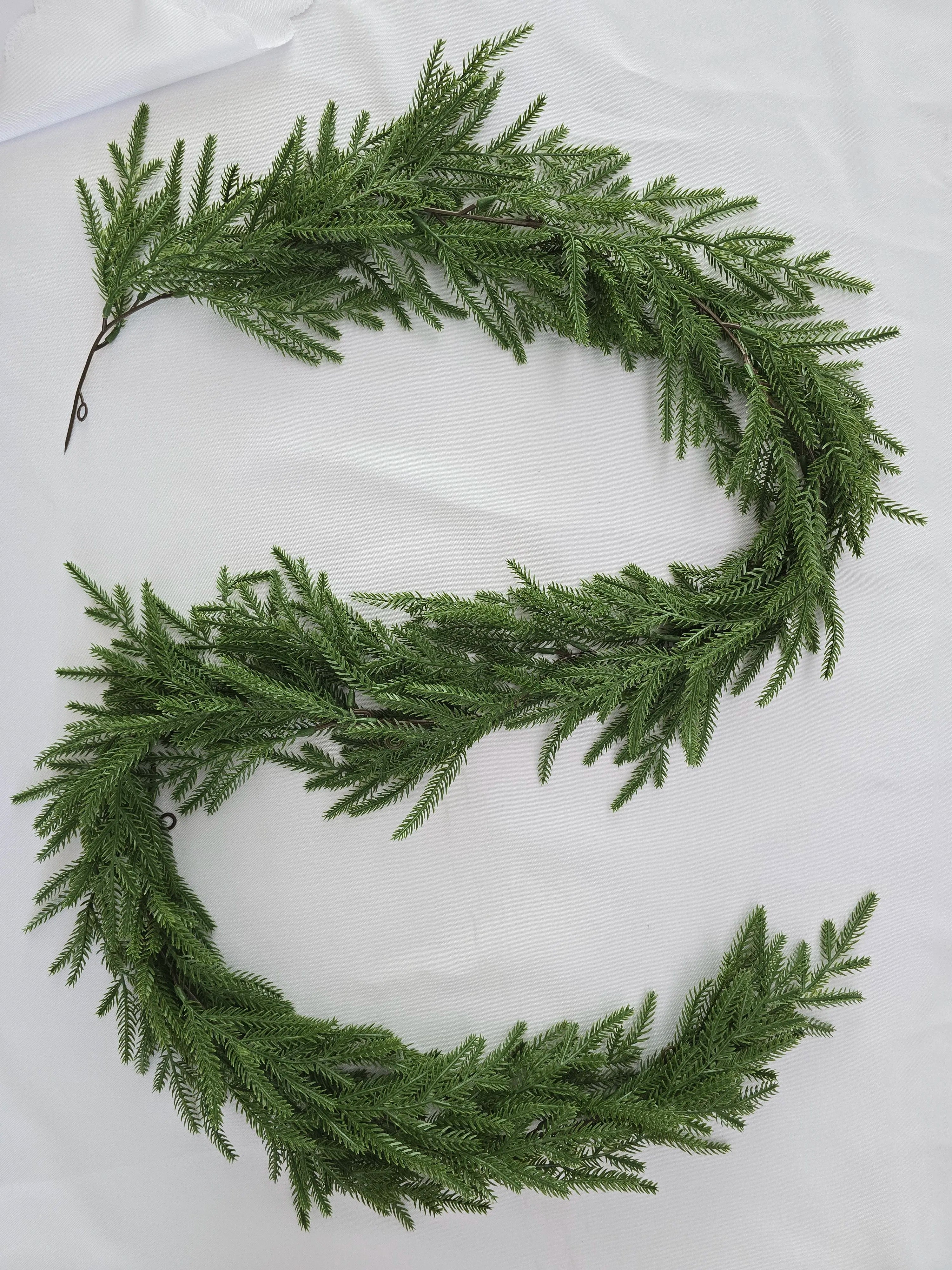 1.8/2M Artificial Christmas Wreath Garland 2025 Christmas Decor Fake Plant Fall Decor Home Room Decor Thanksgiving