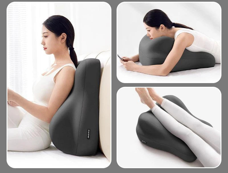 1pcs Memory Foam Bed Couch Pillow Functional Prone Cushion for Sleeping Pregnancy Support & Backrest - DARK GRAY