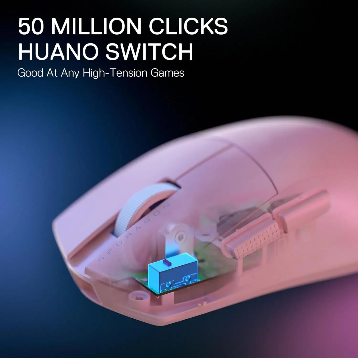 Redragon M916 PRO 3-Mode Wireless Gaming Mouse 49G Ultra-Light 26K DPI Gamer Mouse