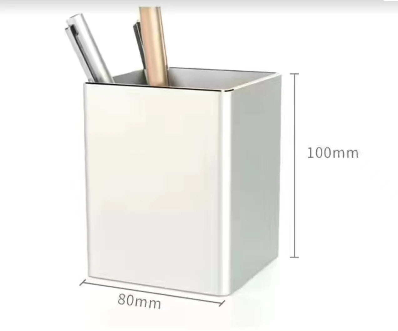 Aluminum Metal Pen Holder Pencil Support for Desk Organizer Makeup Brush Holder Ideal Gift for Office Classroom Home