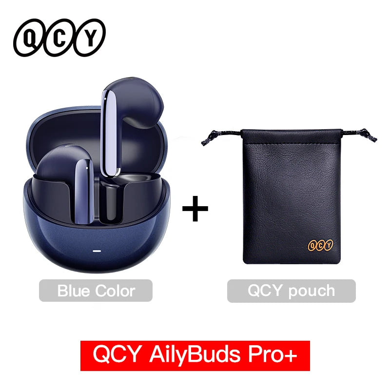 QCY HT10 AilyBuds Pro+ ANC Wireless Earphone Hi-Res Audio with LDAC Bluetooth 5.3 Earbuds 6 Mic AI HD Call Multipoint