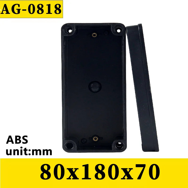 ABS Waterproof Box Electronic Safe Case Plastic Boxes Black Wire Junction Box Plastic Organizer IP67 Waterproof
