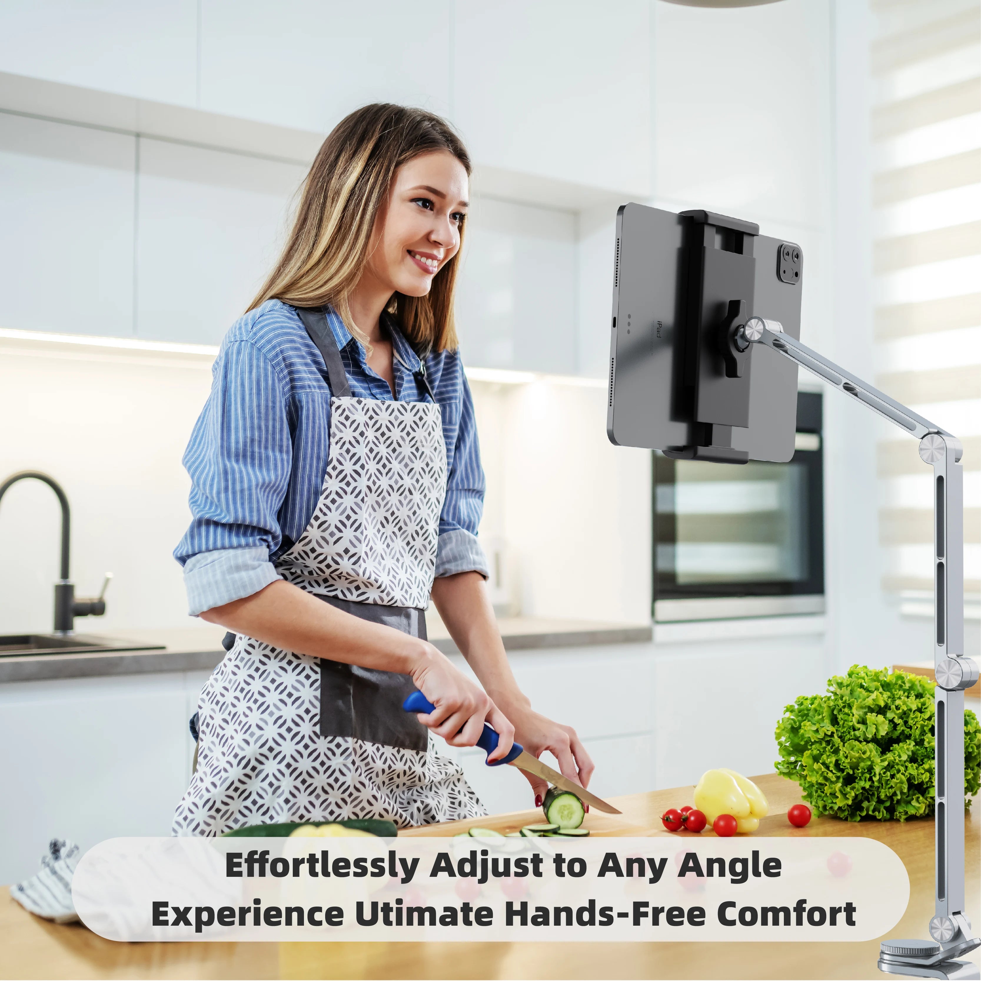 Kimdoole Tablet Desktop Cantilever Bracket Supports Table Mobile Phones Portable monitor Adjustable Rotating Tablet