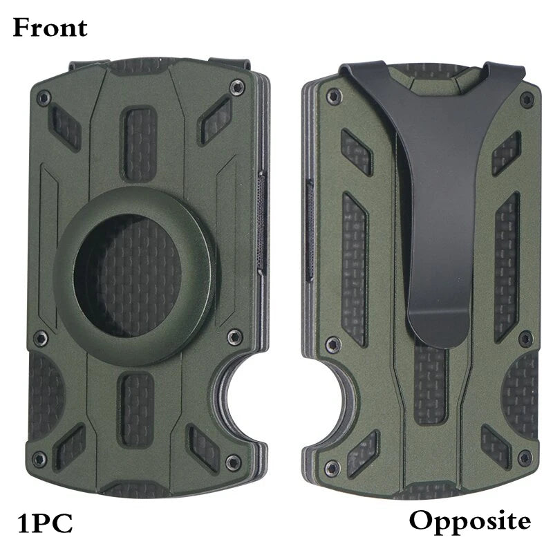 1PC For AirTag Wallet New Metal Men Credit ID Card Holder Case Slim Anti-lost Protective Air Tag Carteira Luxury