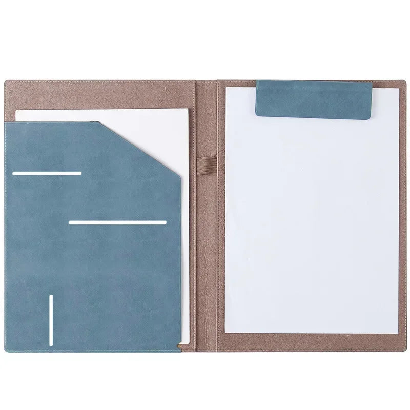 A4 folder file storage office ticket storage business leather official documents sales manager folder contract sign