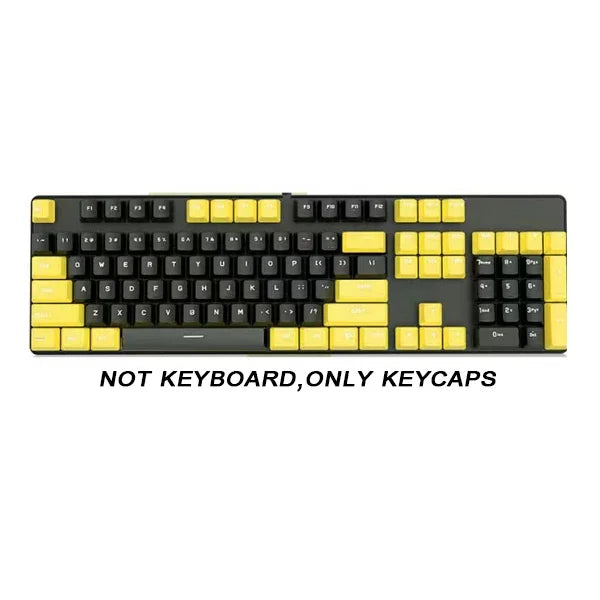 104pcs ABS Universal Mechanical Keyboard Keycaps Ergonomic Blank Keycaps For Cherry MX Keyboard Replacement OEM Backlit