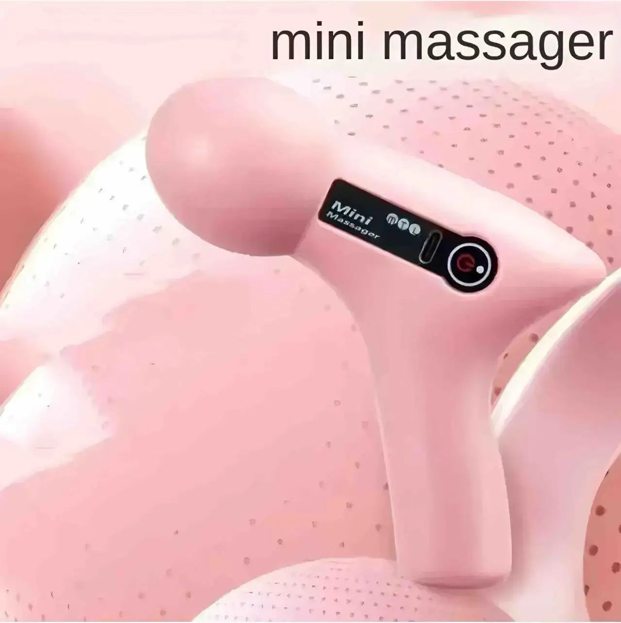Mini Massage Massage LCD Screen 6 Heads Gun Muscle Massager Portable Electric Fascia Gun for Neck Foot Body Fascia Gun