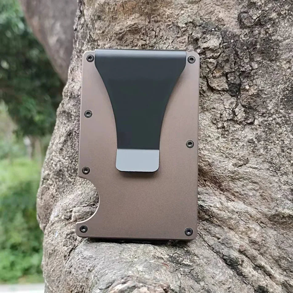 Porta Carte Credito Uomo Business Credit Card Holder Male Wallet Pasjeshouder Purse for Men Minimalist Porte Grise Rfid