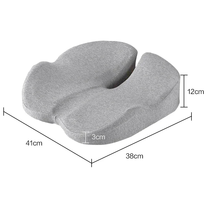 Memory Foam Seat Cushion Non Slip Orthopedic Prostate Cushion for Tailbone Sciaticaback Pain Relief Comfort Chair Car
