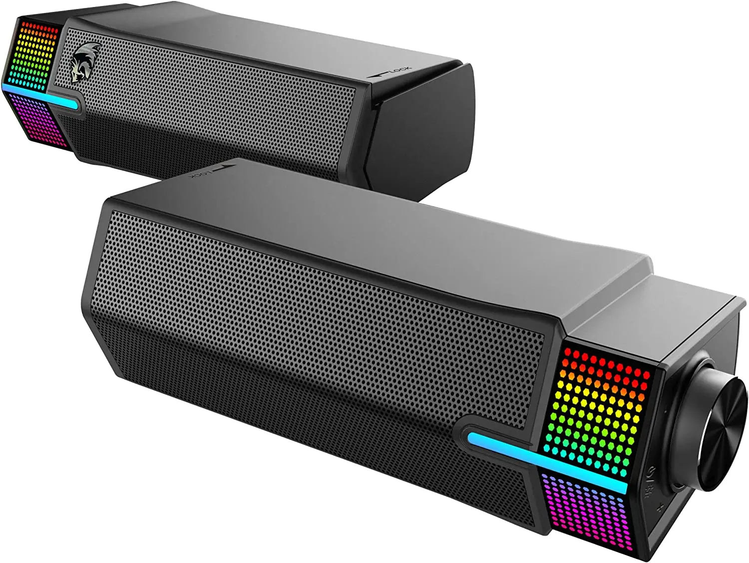 Redragon GS511 Wireless RGB Desktop Speakers 2.0 PC Gaming Soundbar RGB Backlight & All-in-one Control USB Powered